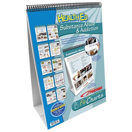 Sportime FLIP CHART BOARD SUBSTANCE ABUSE AND ADDICTION 36-6043